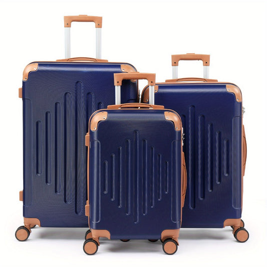 Luggage Set – 3 Piece, Spinner Wheels, TSA Lock, Lightweight – front view