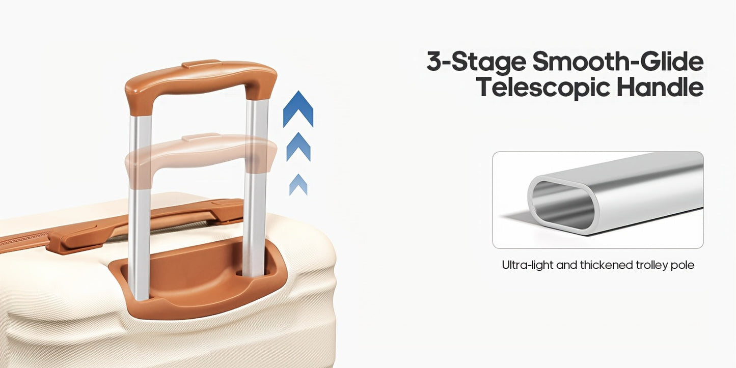 Luggage Set – 3-Piece, TSA Lock, Lightweight, for Travel – detail view 15