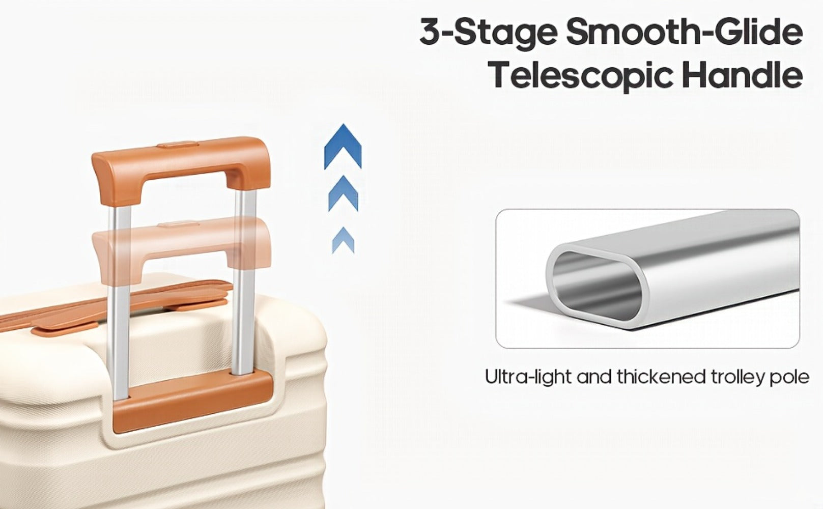 Luggage Set – 3-Piece, TSA Lock, Spinner Wheels, for Travel – detail view 16