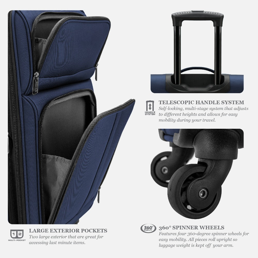 Luggage Set – 30 Inch, Expandable, Spinner Wheels, Lightweight – detail view 25