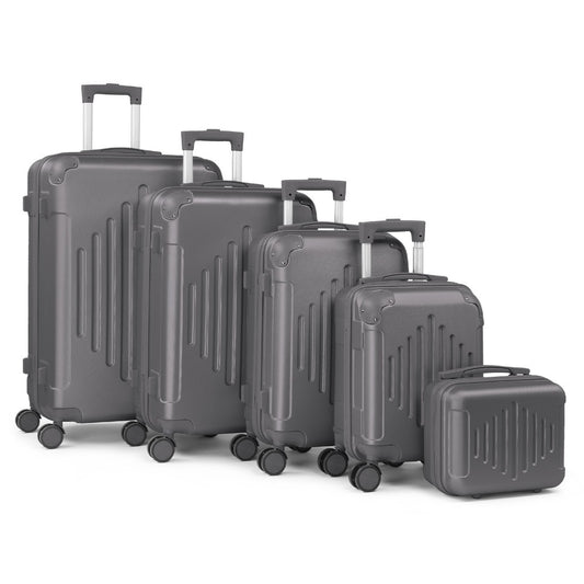 Luggage Set – 5 Piece, 28 Inch, Hardshell, TSA Lock – front view