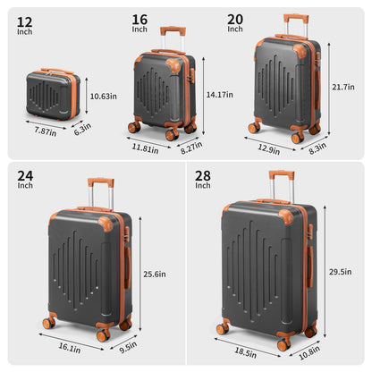 Luggage Set – 5 Piece, 28 Inch, Hardshell, Lightweight – detail view 28