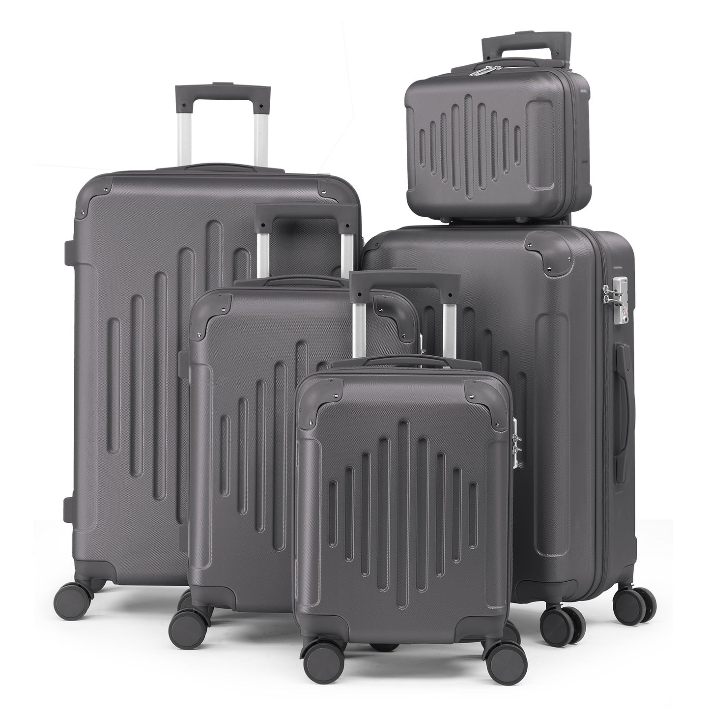 Luggage Set – 5 Piece, 28 Inch, Hardshell, TSA Lock – front view - product view 25