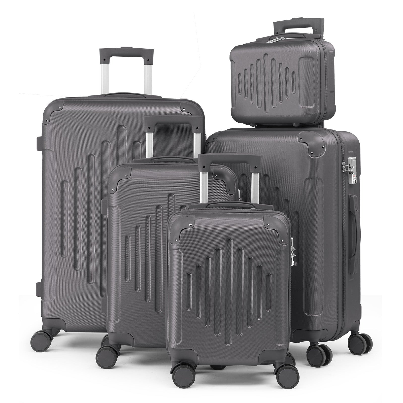 Luggage Set – 5 Piece, 28 Inch, Hardshell, TSA Lock – front view - product view 25
