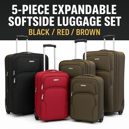 Luggage Set – 5 Piece, Expandable, Lightweight, for Travel – detail view 15