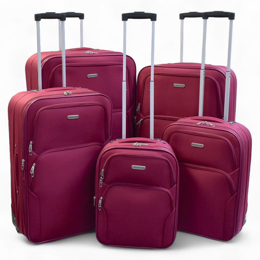 Luggage Set – 5 Piece, Expandable, Lightweight, for Travel – front view