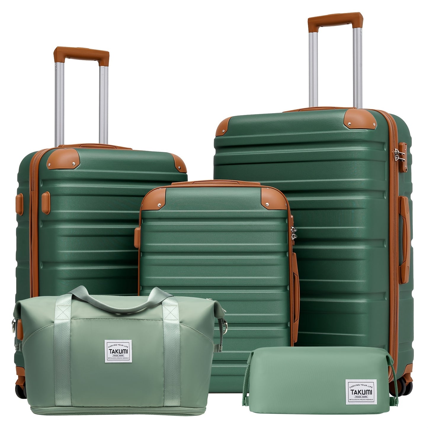 Luggage Set – 5 Piece, 6 Colors, Hardshell, TSA Lock – detail view 2