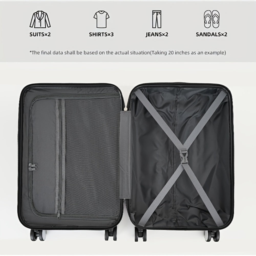 Luggage Set – 6 Piece, 28 Inch, Spinner Wheels, TSA Lock – detail view 12