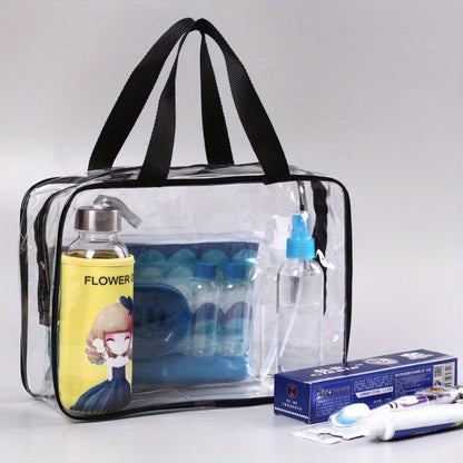 Travel Makeup Bag – 2 Pack, PVC, Clear, Transparent – detail view 8