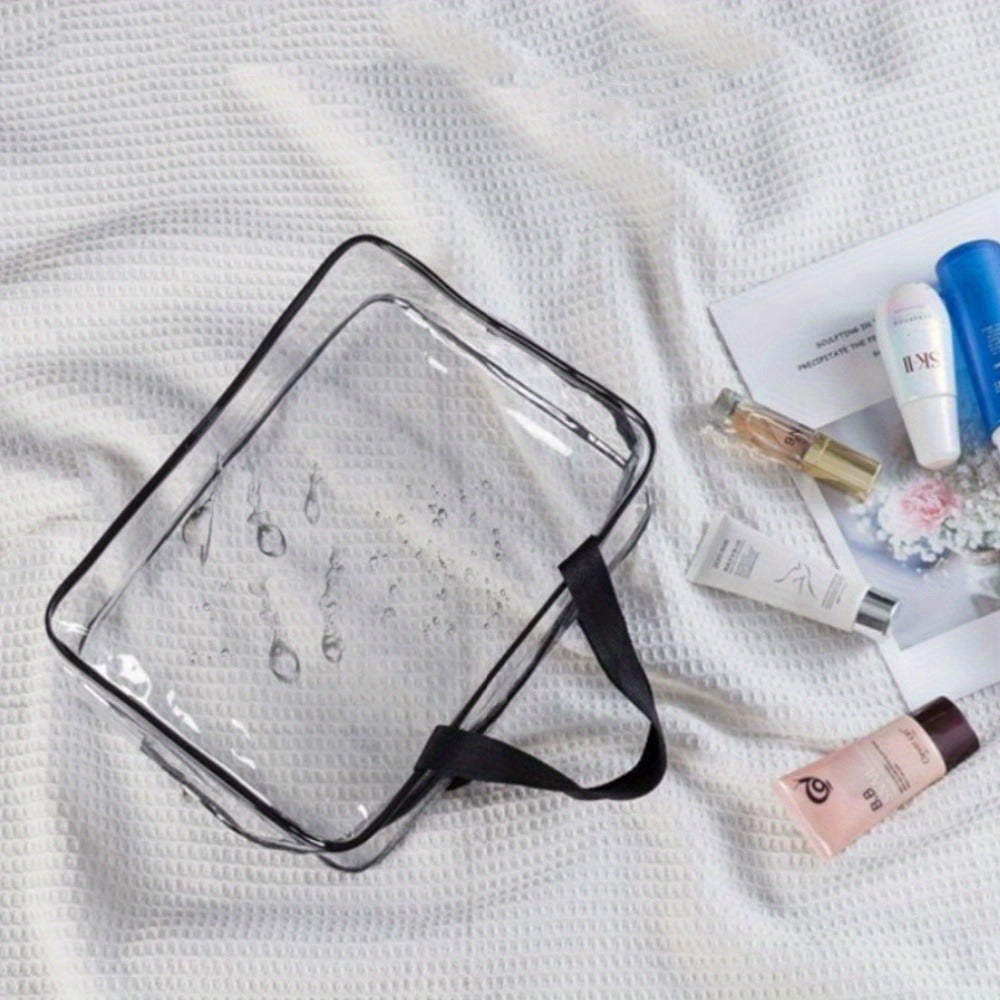 Travel Makeup Bag – 2 Pack, PVC, Clear, Transparent – detail view 9