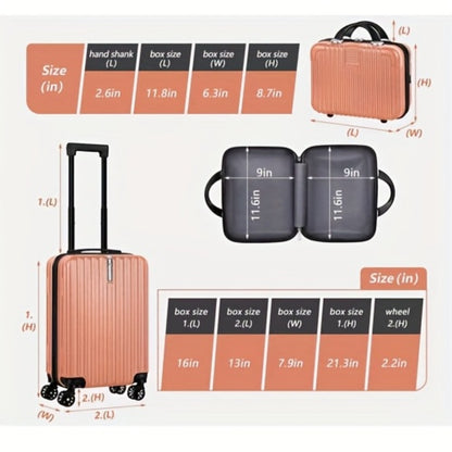 Travel Makeup Bag – 2 Piece, 20 Inch, 14 Inch, Hardshell – detail view 17
