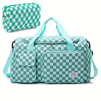 Travel Makeup Bag – 2-Piece, Foldable, for Travel – front view