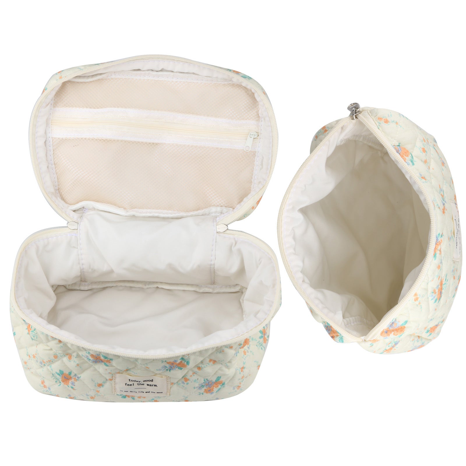 Travel Makeup Bag – 2-Piece, Quilted, Large Capacity, for Travel – detail view 29