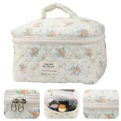Travel Makeup Bag – 2-Piece, Quilted, Large Capacity, for Travel – detail view 30