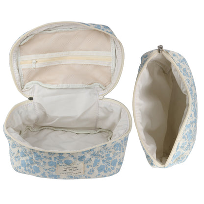 Travel Makeup Bag – 2-Piece, Quilted, Large Capacity, for Travel – detail view 7