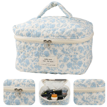 Travel Makeup Bag – 2-Piece, Quilted, Large Capacity, for Travel – detail view 8