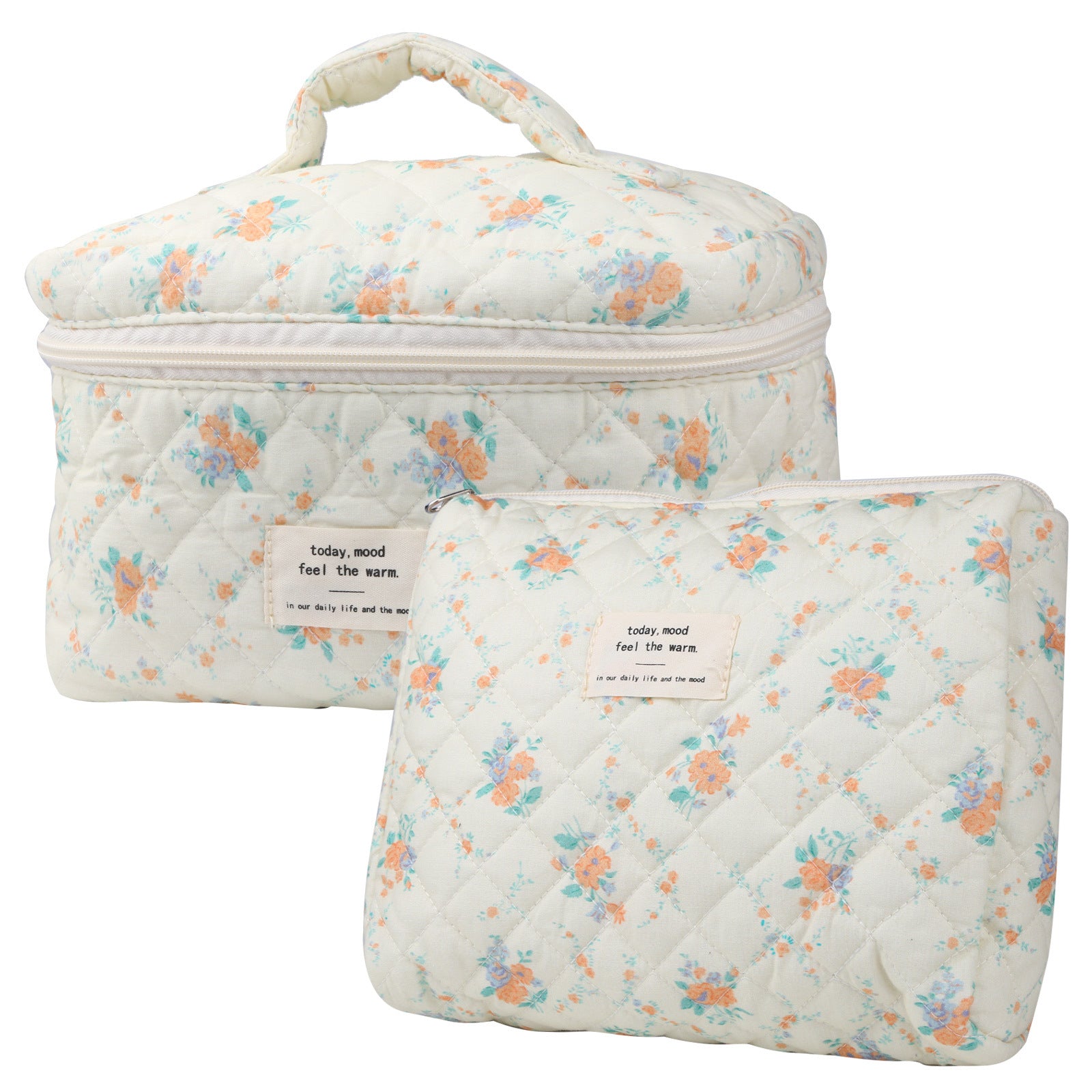 Travel Makeup Bag – 2-Piece, Quilted, Large Capacity, for Travel – detail view 28