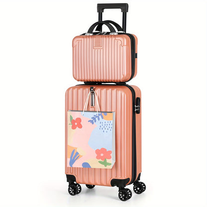 Travel Makeup Bag – 2-Piece, 20 Inch, 14 Inch, TSA Lock – front view - product view 22