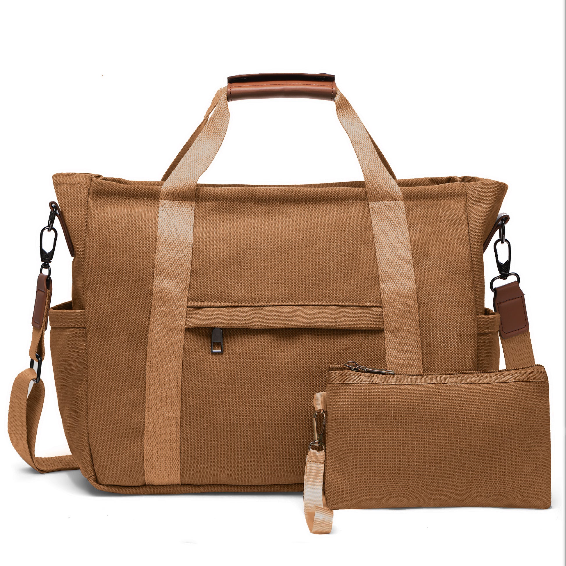 Travel Makeup Bag – 2PCS, Canvas, Multi-Pocket, for Travel & Work – detail view 37