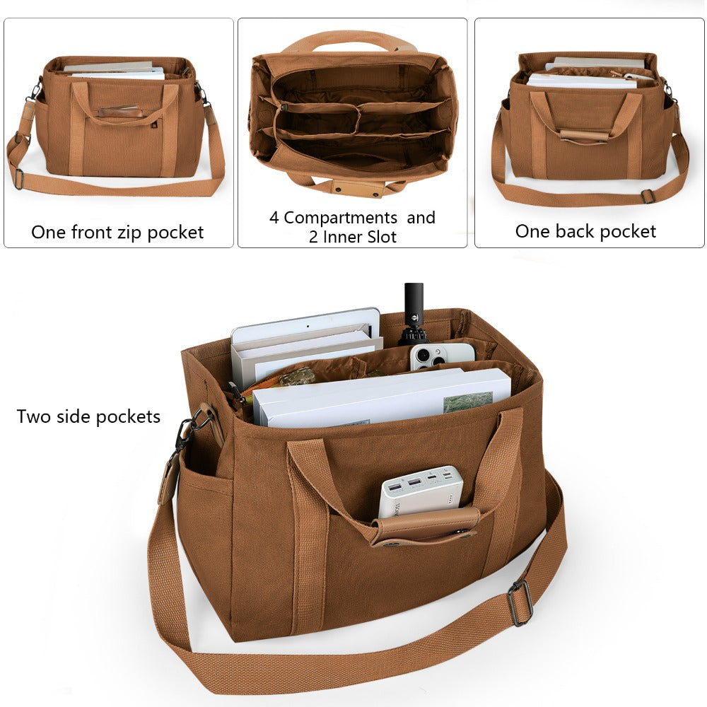 Travel Makeup Bag – 2PCS, Canvas, Multi-Pocket, for Travel & Work – detail view 21
