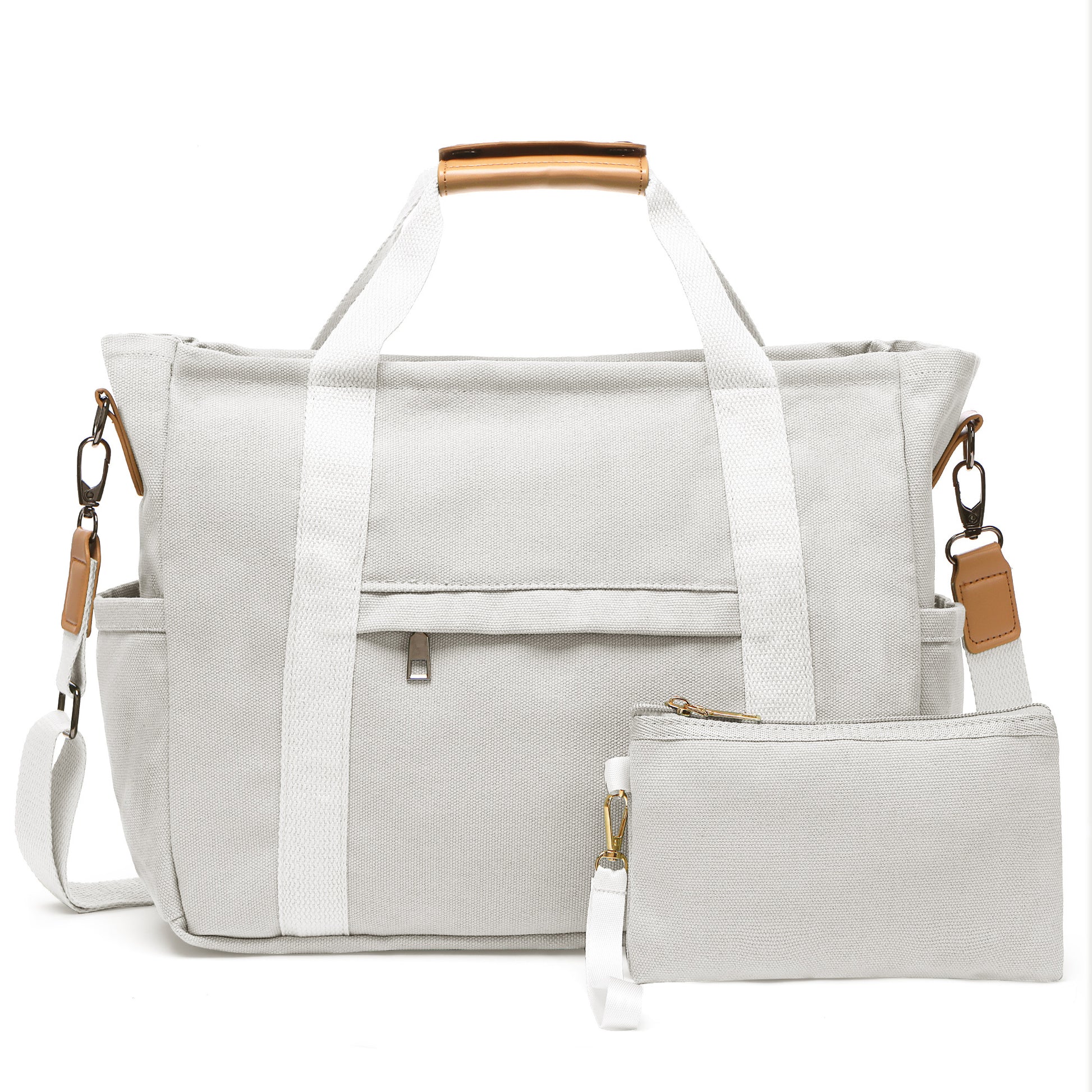 Travel Makeup Bag – 2PCS, Canvas, Multi-Pocket, for Travel & Work – detail view 35