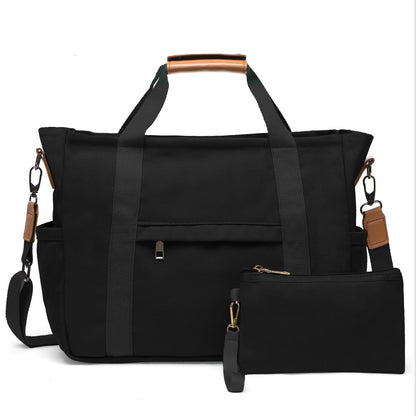 Travel Makeup Bag – 2PCS, Canvas, Multi-Pocket, for Travel & Work – front view