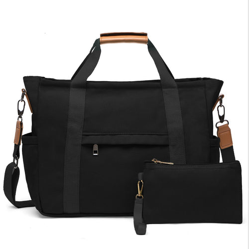 Travel Makeup Bag – 2PCS, Canvas, Multi-Pocket, for Travel & Work – front view