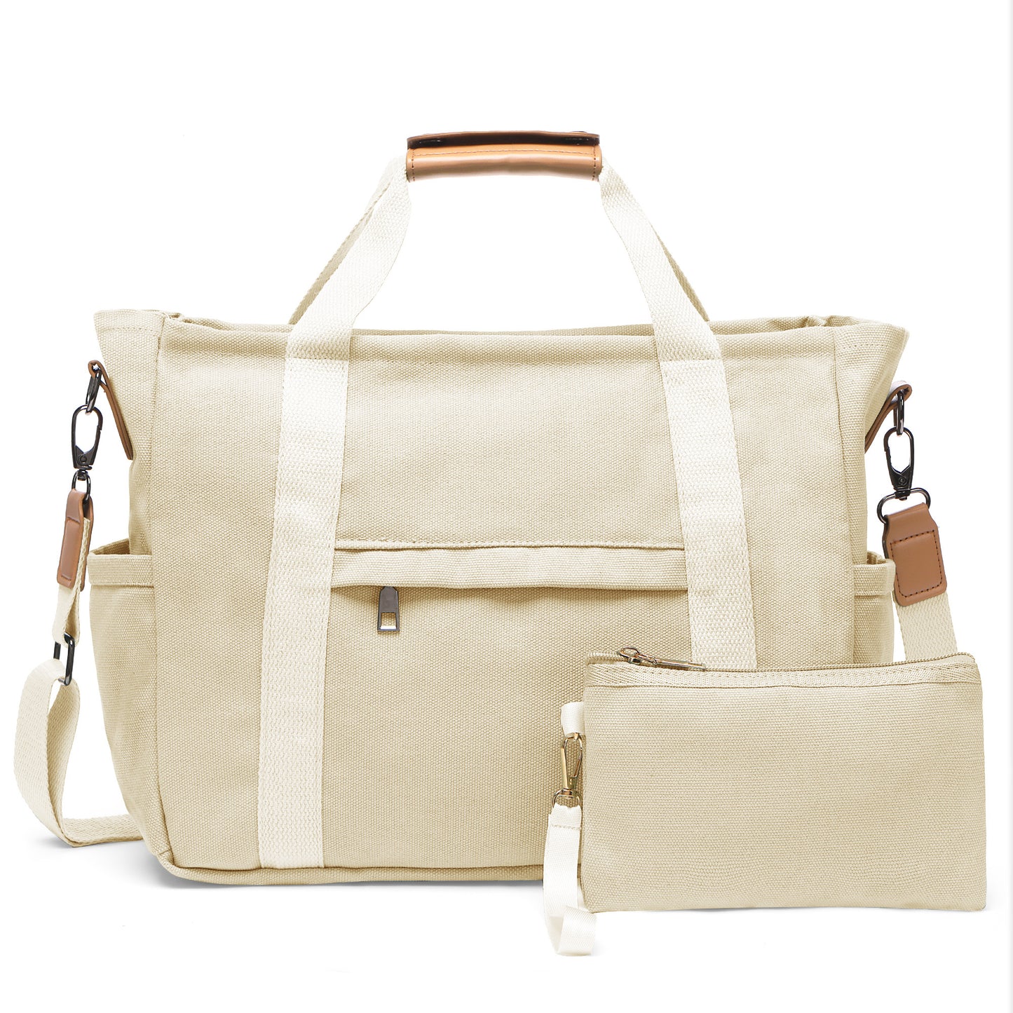 Travel Makeup Bag – 2PCS, Canvas, Multi-Pocket, for Travel & Work – detail view 34