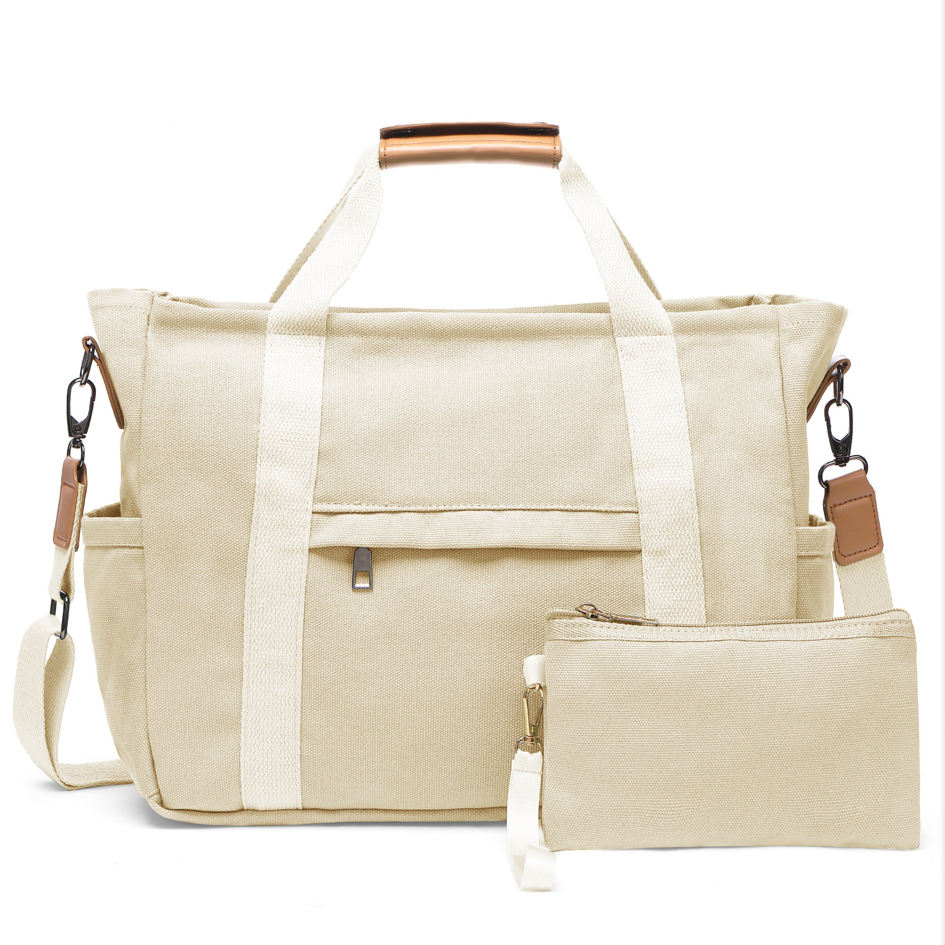 Travel Makeup Bag – 2PCS, Canvas, Multi-Pocket, for Travel & Work – detail view 34