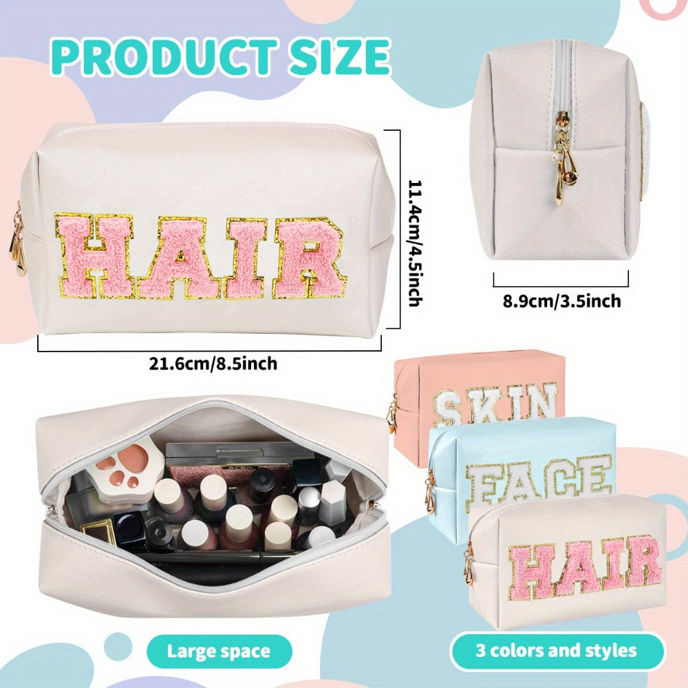 Travel Makeup Bag – 3-Piece, for Travel & Everyday Use – detail view 6