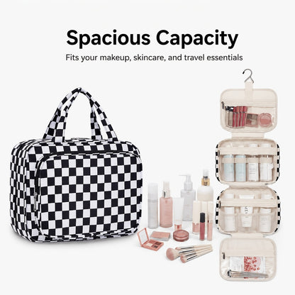 Travel Makeup Bag – for Travel, Hanging Toiletry Compartment Kit Cosmetic – detail view 7
