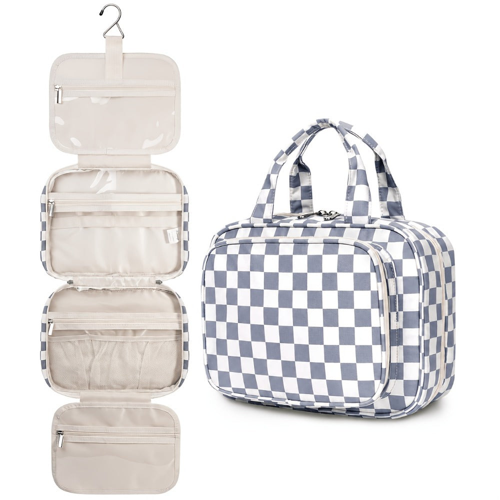 Travel Makeup Bag – for Travel, Hanging Toiletry Compartment Kit Cosmetic – detail view 10