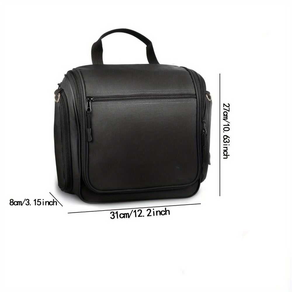 Travel Makeup Bag – for Travel, Hanging Toiletry Metal Rotating Hook – detail view 4