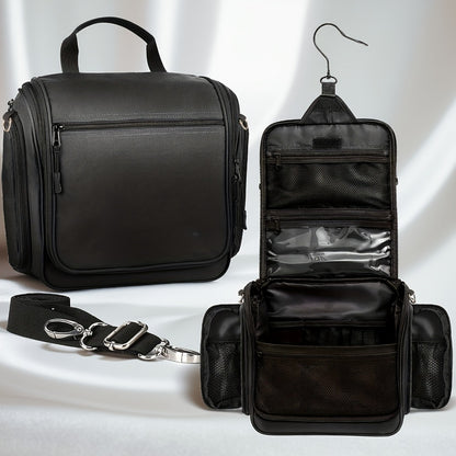 Travel Makeup Bag – for Travel, Hanging Toiletry Metal Rotating Hook – detail view 7