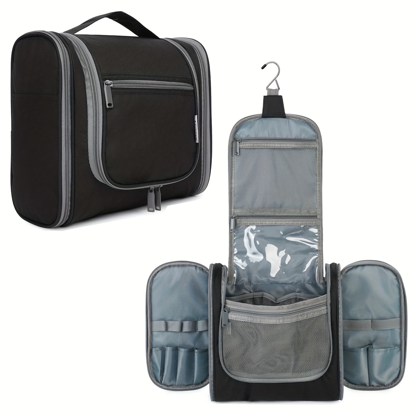 Travel Makeup Bag – 17 Colors, Large Capacity, Multi Pocket, Lightweight – detail view 2