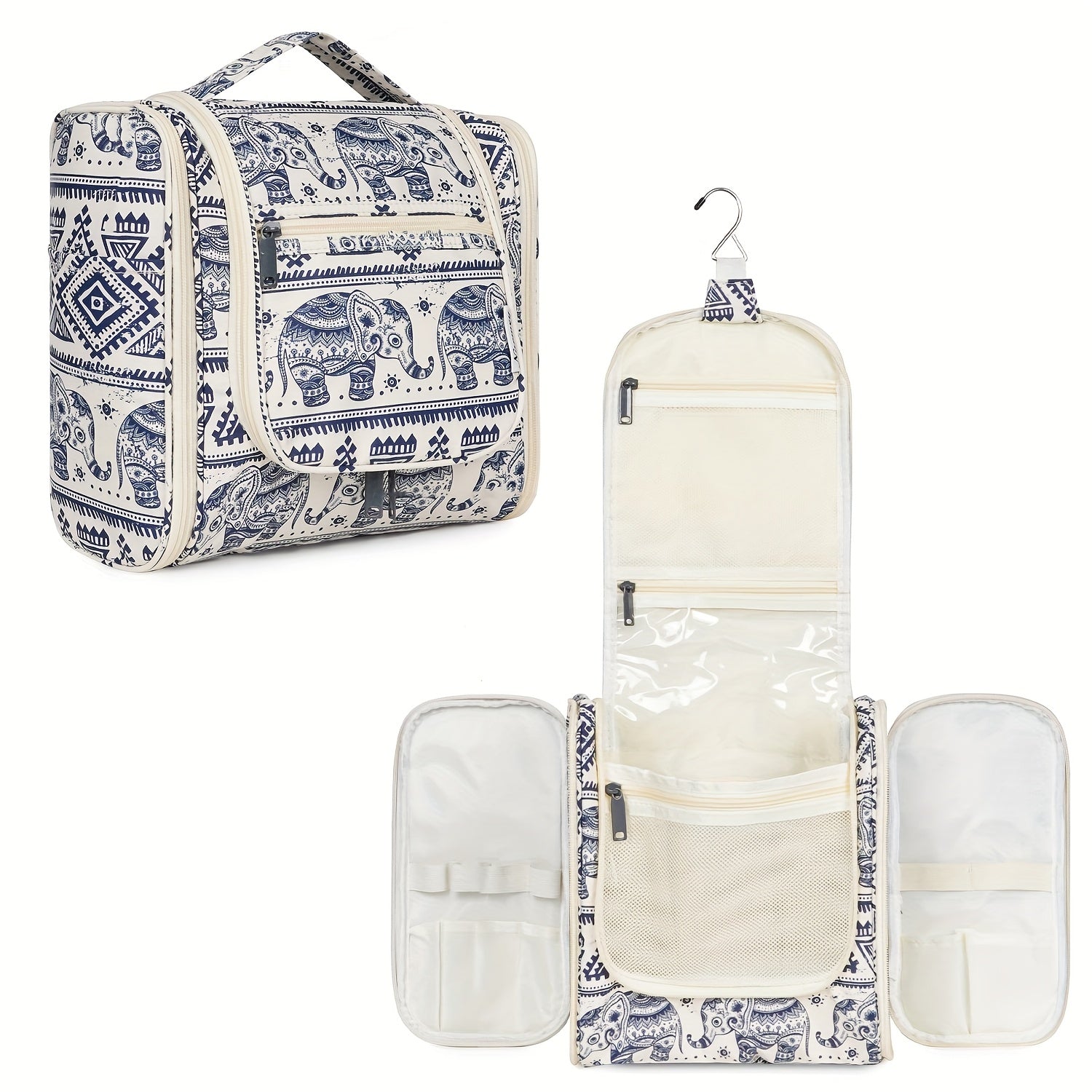 Travel Makeup Bag – 17 Colors, Large Capacity, Multi Pocket, Lightweight – detail view 4