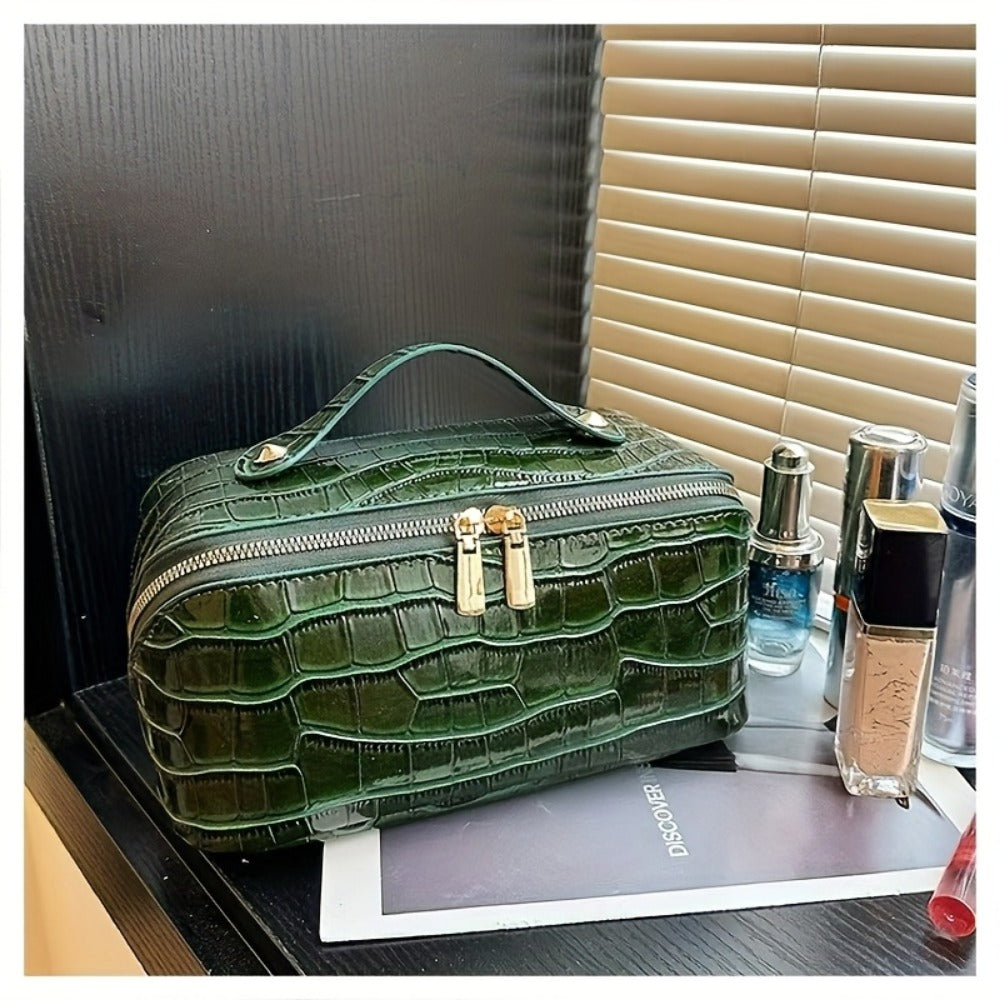 Travel Makeup Bag – PU Leather, Large Capacity, for Travel – detail view 2