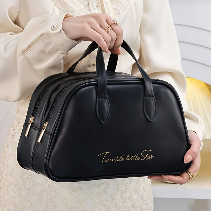 Travel Makeup Bag – PU Leather, Large Capacity, for Travel – detail view 3