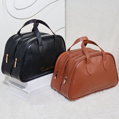 Travel Makeup Bag – PU Leather, Large Capacity, for Travel – detail view 11