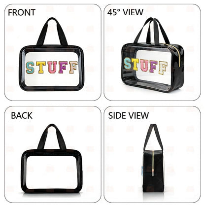 Travel Makeup Bag – PVC, Stuff Embroidered Pvc Makeup Portable – detail view 13