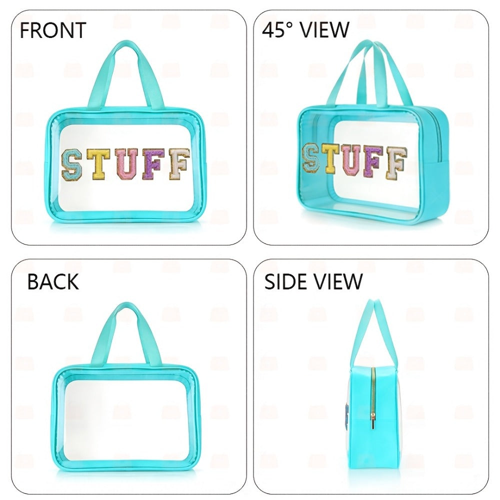 Travel Makeup Bag – PVC, Stuff Embroidered Pvc Makeup Portable – detail view 5