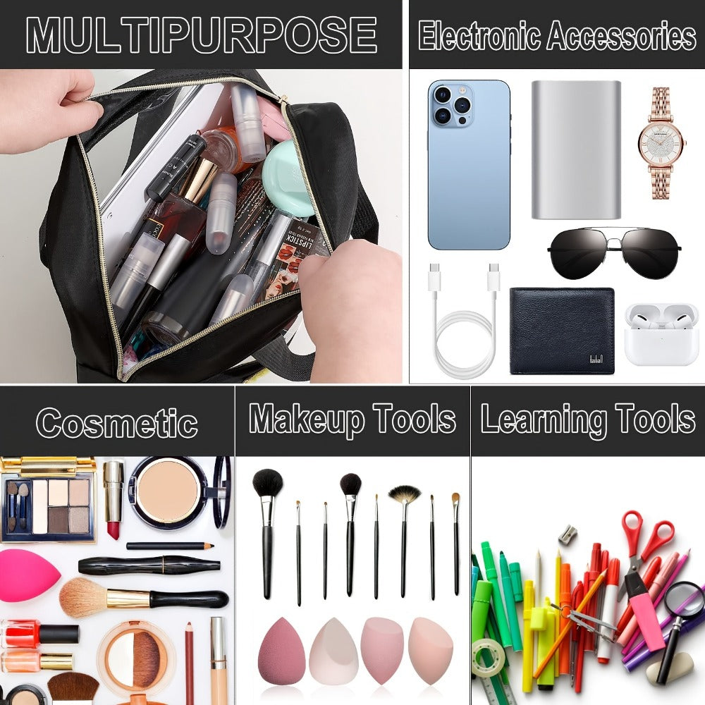 Travel Makeup Bag – PVC, Transparent, Clear, for Travel – detail view 3