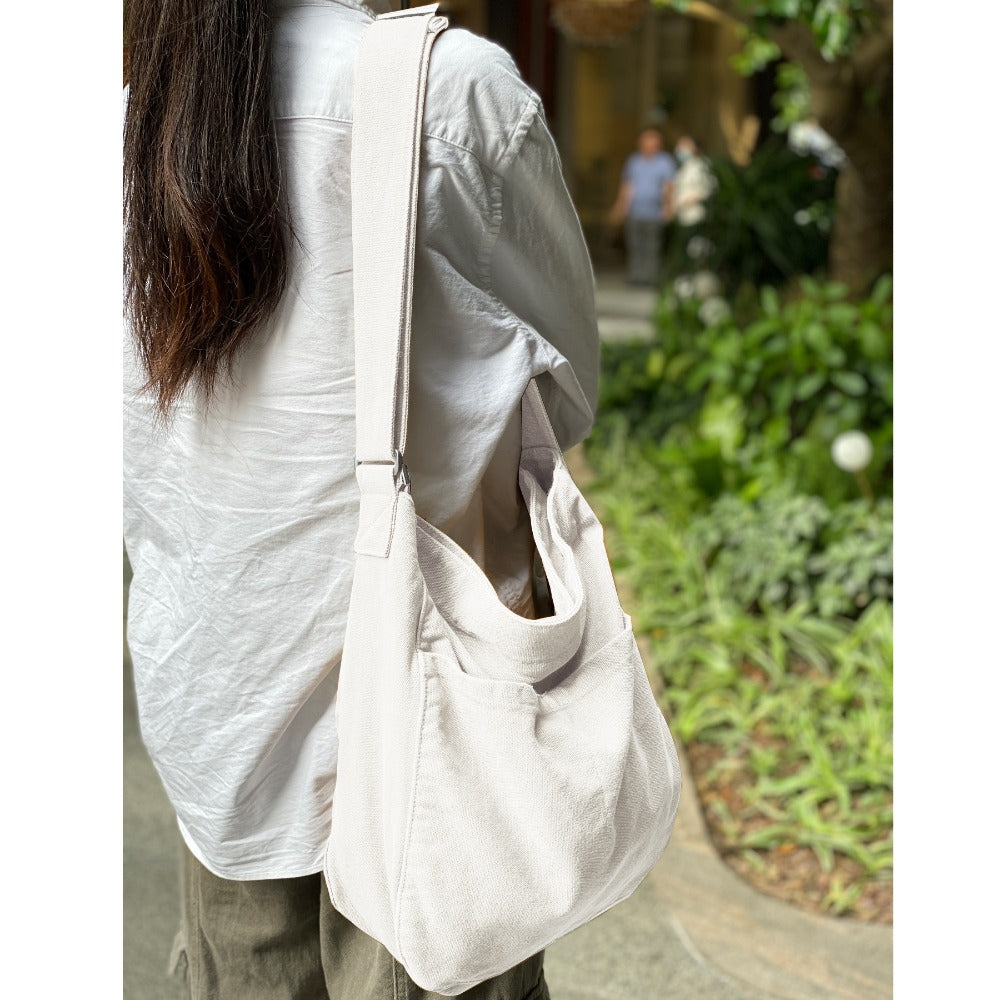 Men's Crossbody Bag – 7 Colors, Canvas, Large Capacity, for Travel & Work – detail view 9