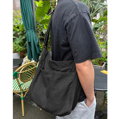 Men's Crossbody Bag – 7 Colors, Canvas, Large Capacity, for Travel & Work – detail view 12