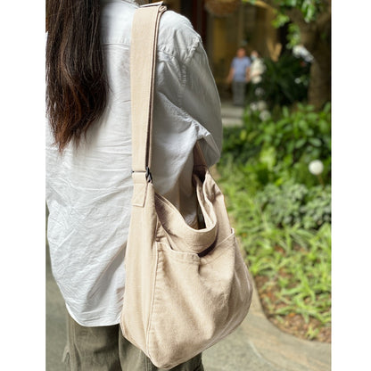 Men's Crossbody Bag – 7 Colors, Canvas, Large Capacity, for Travel & Work – detail view 13