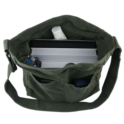 Men's Crossbody Bag – 7 Colors, Canvas, Large Capacity, for Travel & Work – detail view 3