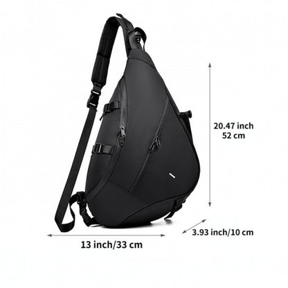 Men's Crossbody Bag – Large Capacity, Adjustable Strap, for Travel & Work – detail view 3