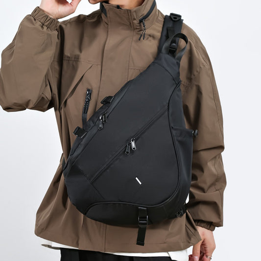 Men's Crossbody Bag – Large Capacity, Adjustable Strap, for Travel & Work – front view