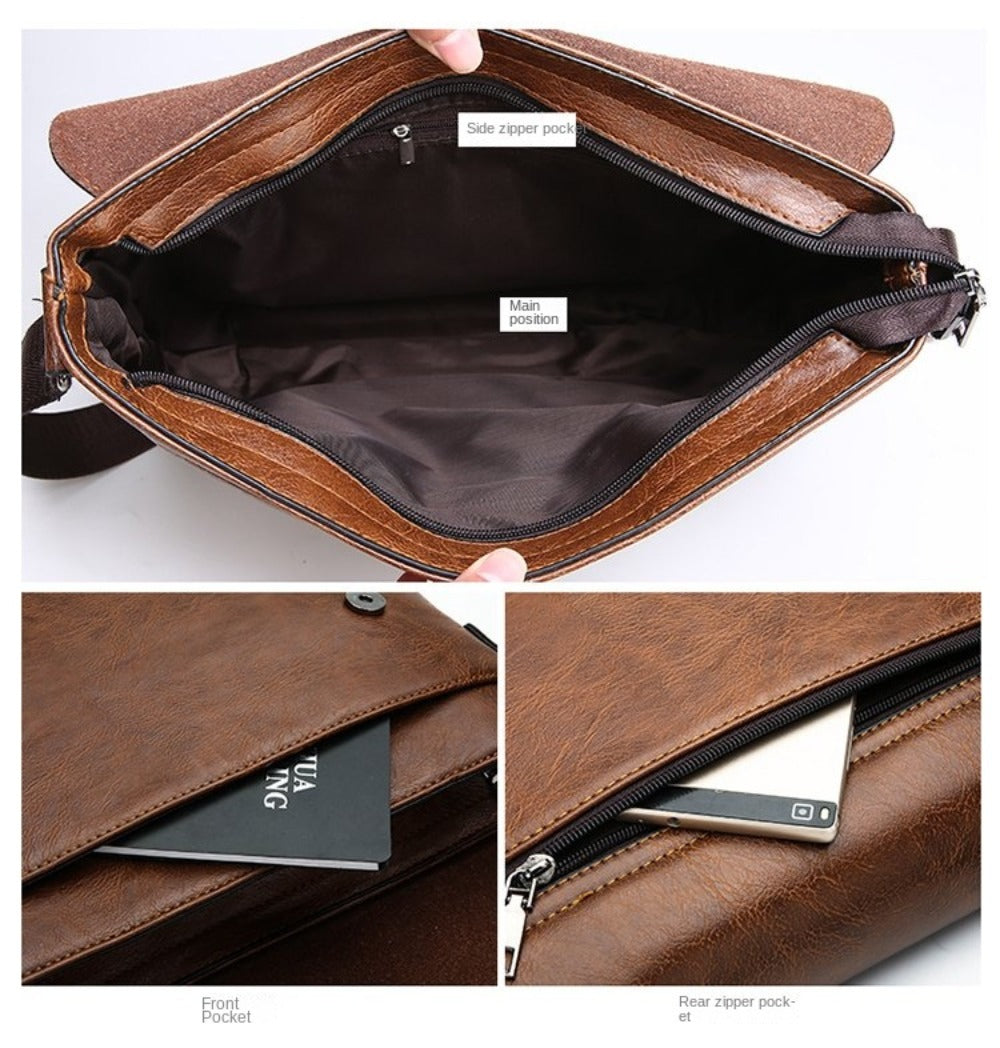 Men's Crossbody Bag – Large Capacity, Multi-Pocket, Adjustable Strap, for Everyday Use – detail view 13
