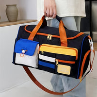 Black, yellow, and blue color collision